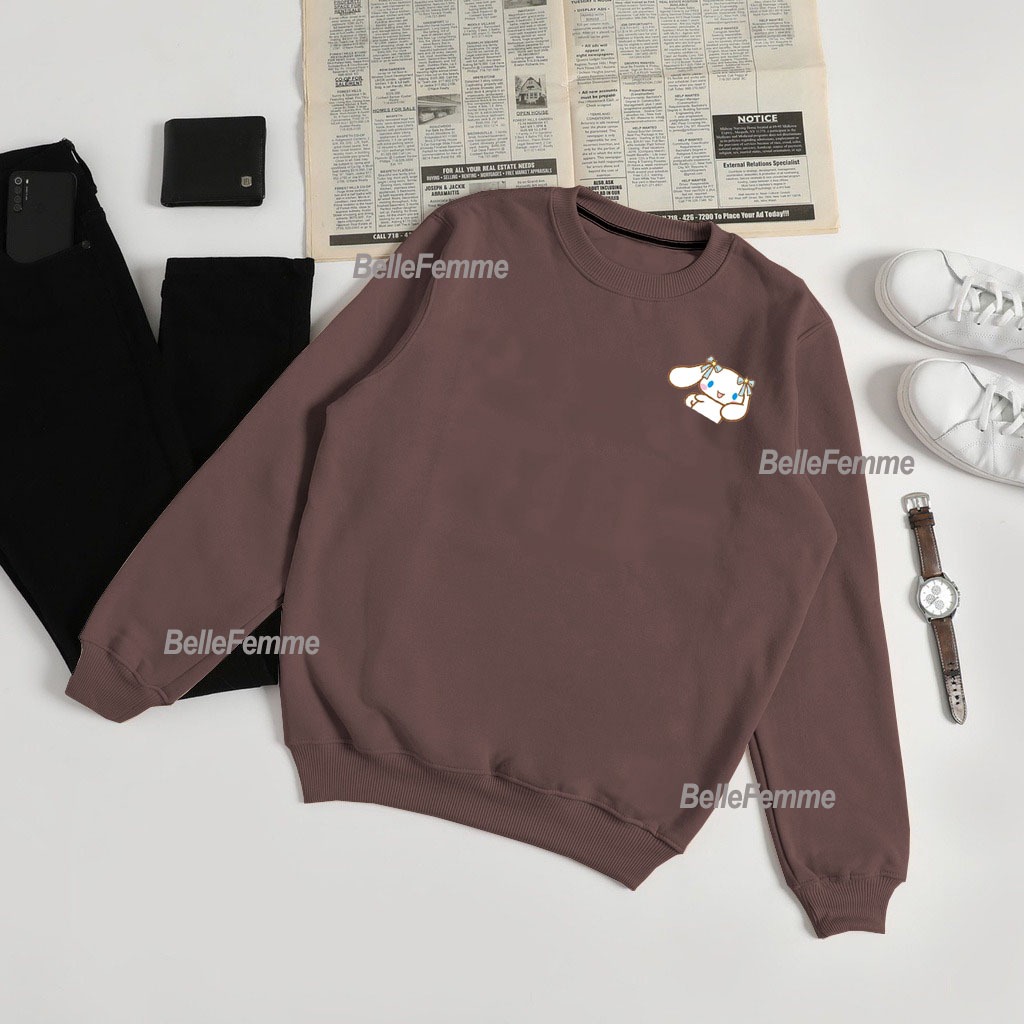 sweater wanita cinnamoroll keren 2024 l xl xxl suiter cewek aesthetic baju oblong other wanita motif