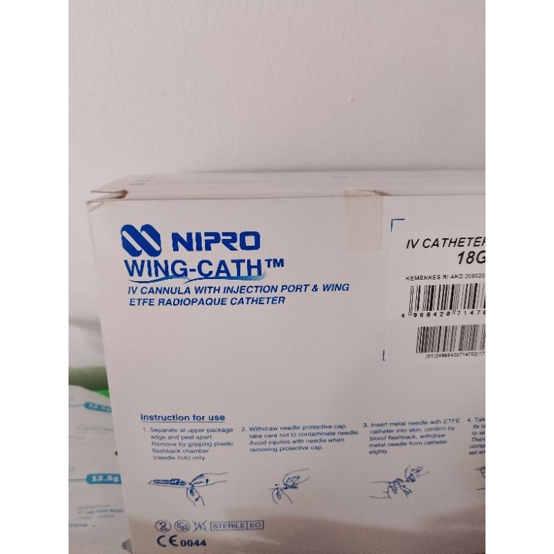 NIPRO WING CATH™ IV CATHETER 18g