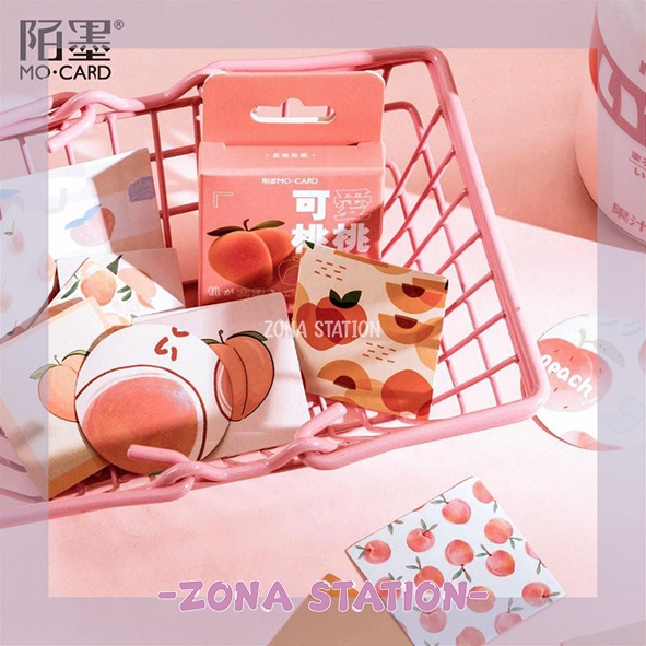 

[ZS] 46 PCS / Sticker Buah Peach Decorating Journaling Scrapbook
