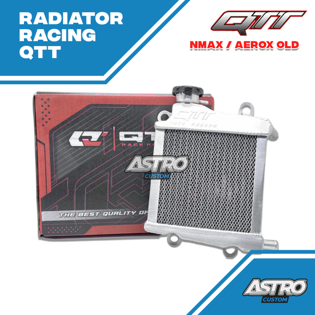 PROMO Radiator QTT Nmax 155 OLD Aerox 155 OLD Alumunium Big Volume 2 Ply Proven Race QTT Racing