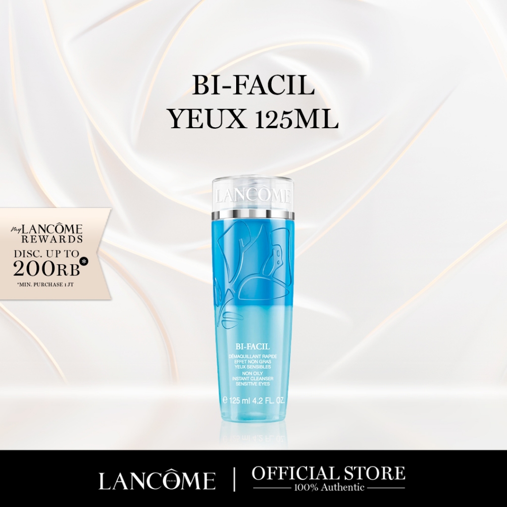 Lancome Bi – Facil Non Oily Instant Cleanser Sensitive Eyes Make Up Remover 125ml - Pembersih Makeup