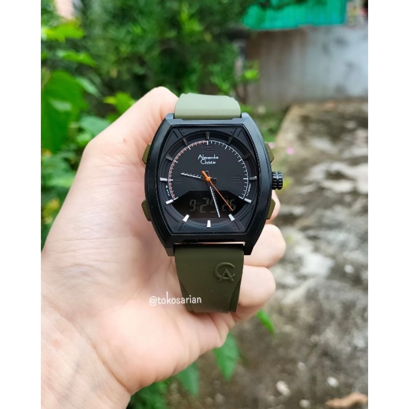 Alexandre Christie AC 9390 MH Original Bergaransi Jam Tangan Pria Analog Digital Terbaru