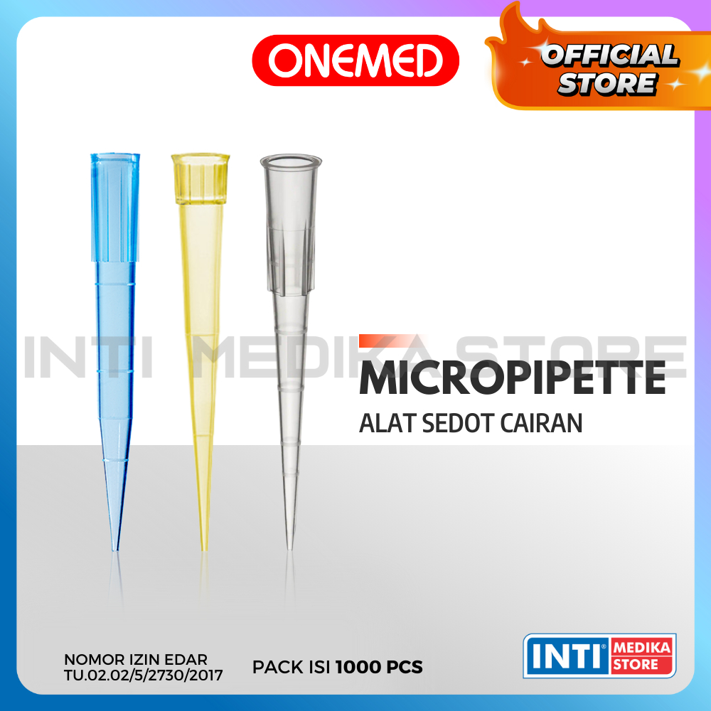 ONEMED - Micropipette White / Yellow / Blue Tip | Mikropipet Tip