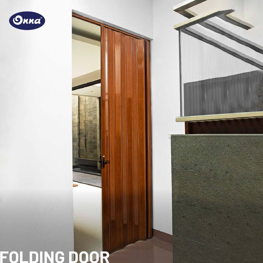 ONNA Folding Door Pintu Lipat PVC Penyekat Ruangan Minimalis Modern (Ukuran Custom)