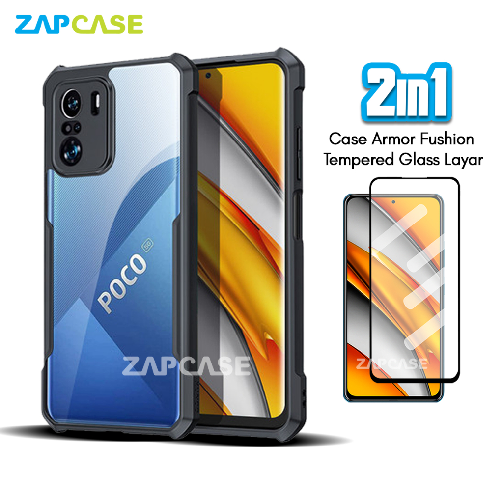 Xiaomi Poco F3/F3 Pro Casing Free Tempered Glass