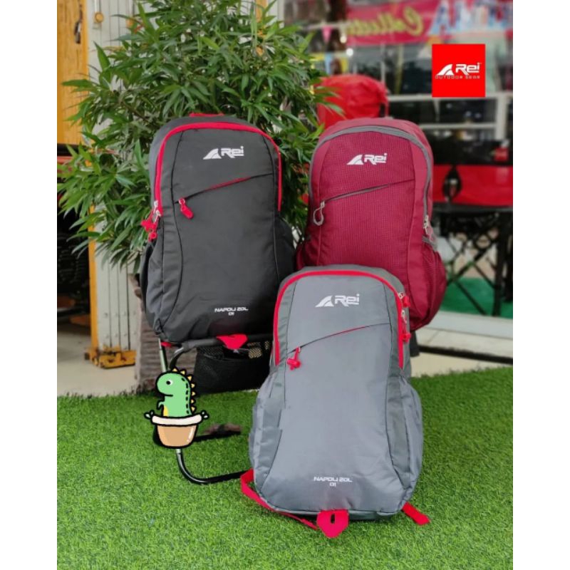daypack Arei napoli 20 L tas ransel Rei tas laptop outdoor original tas sekolah