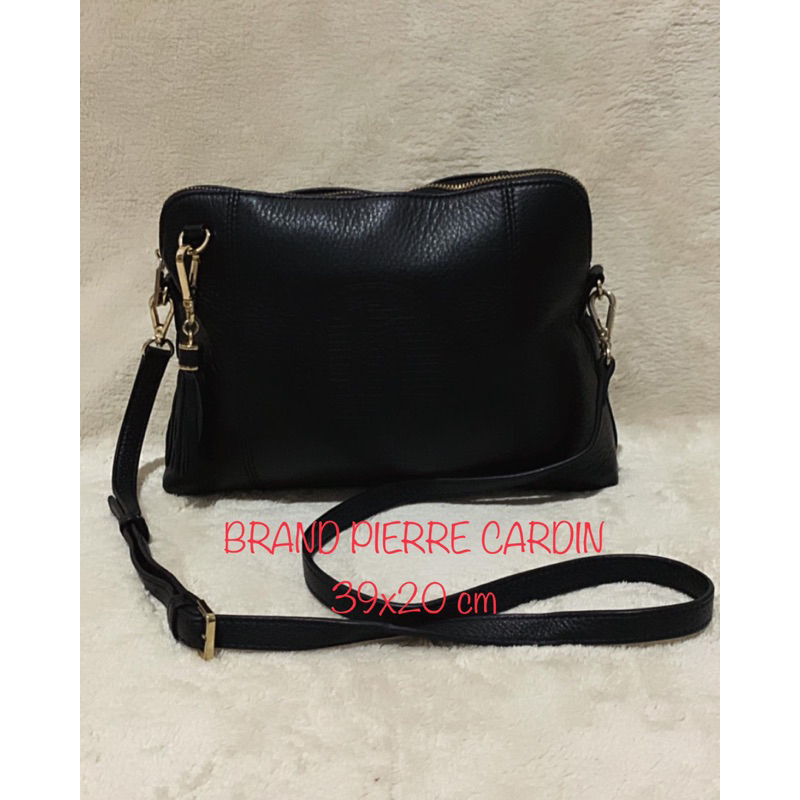 Brand Pierre Cardin Preloved Tas Slempang Kulit Wanita