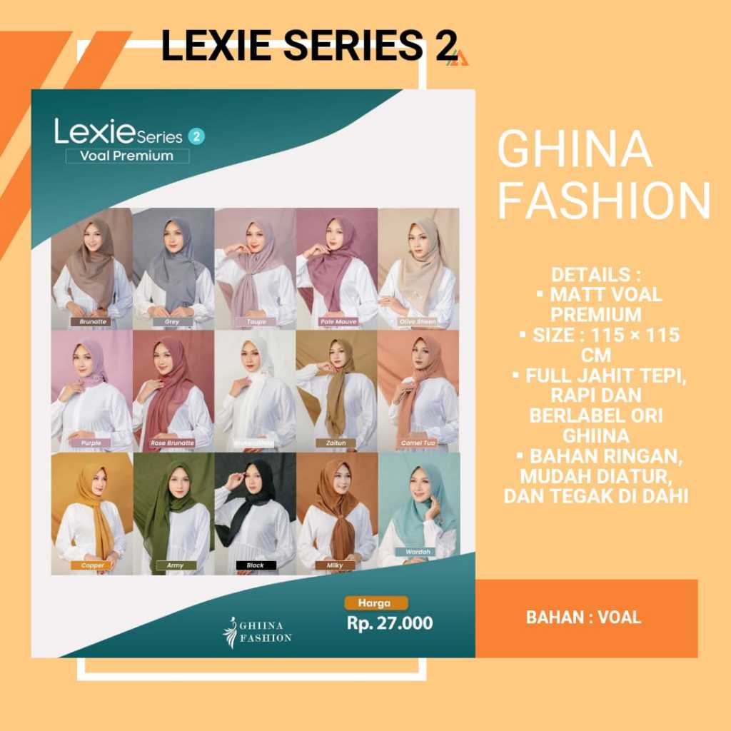LEXIE SCRAFT SERI 2 GHINA FASHION - JILBAB SEGI EMPAT
