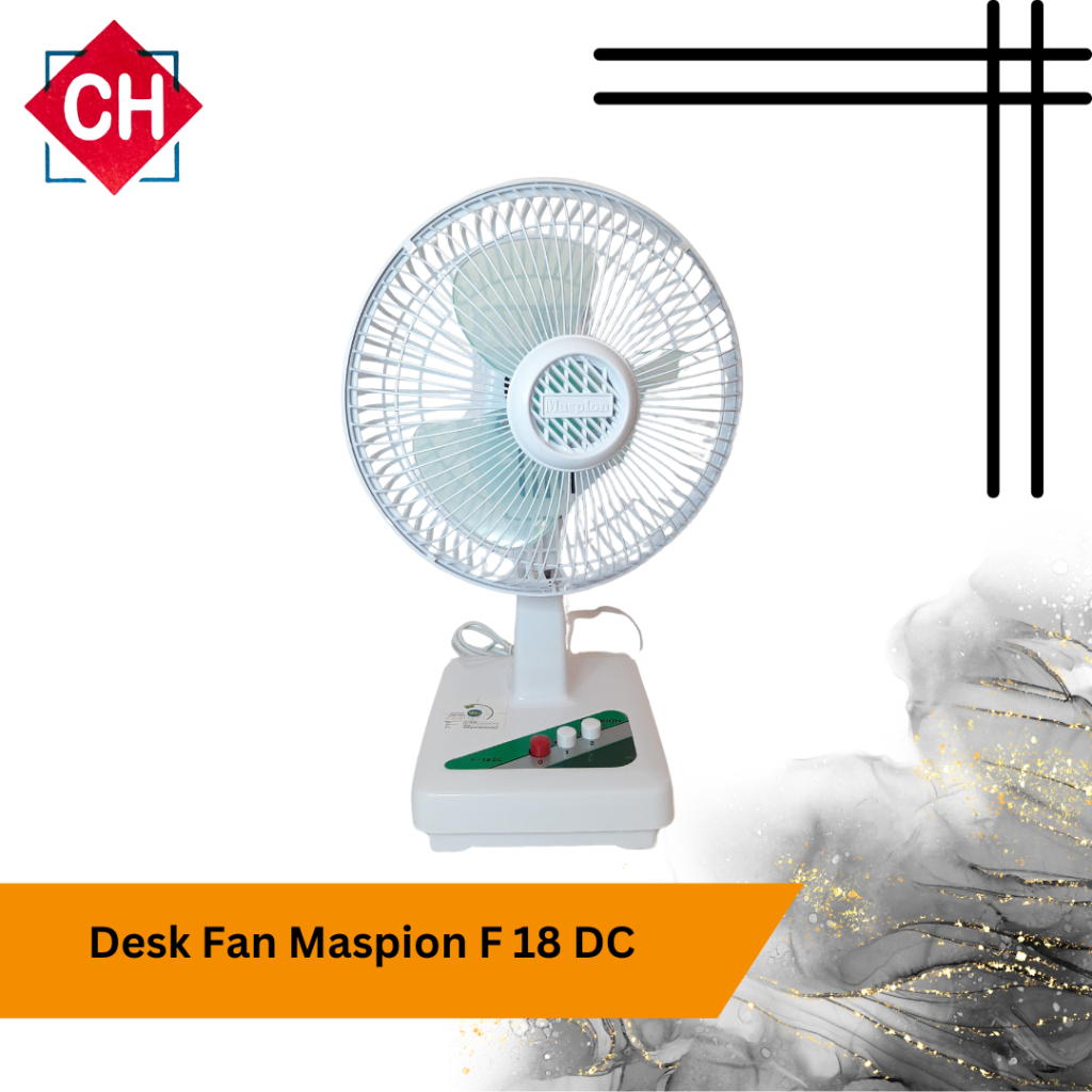 Desk Fan Maspion F18 DC/Kipas Angin Meja/Kipas Angin Listrik