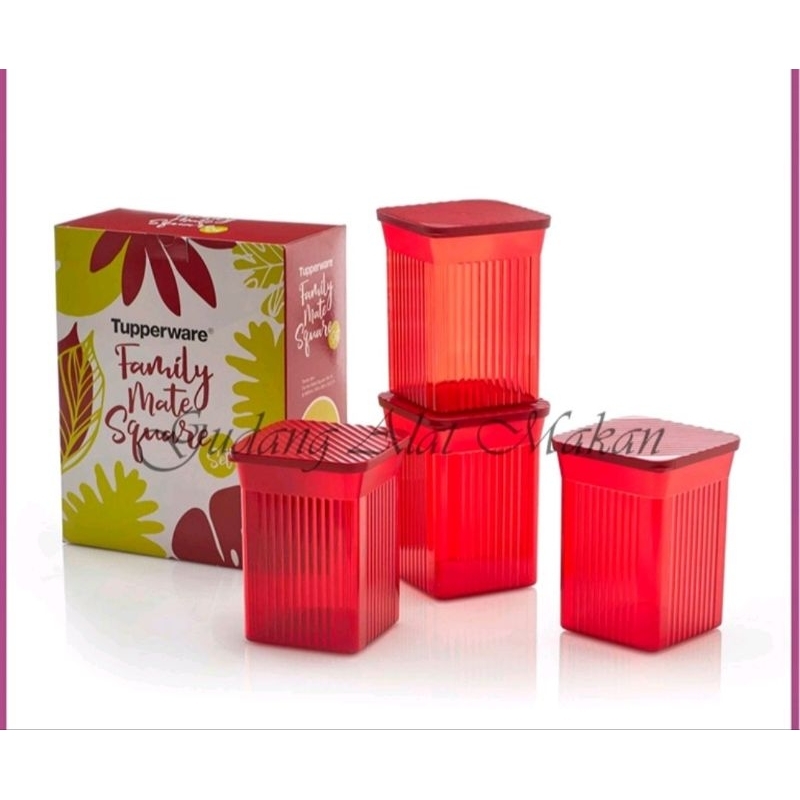 Family Mate Square Set Red TERMURAH // Toples