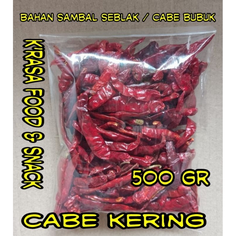 

cabe kering teja japlak fresh pedas rawit kering bahan sambal seblak, cabe bubuk, chili oil dll