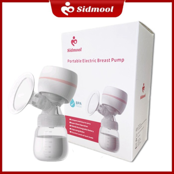 Promo SIDMOOL Pompa ASI Elektrik Portable Painles Single Breast Pump - Putih Limited