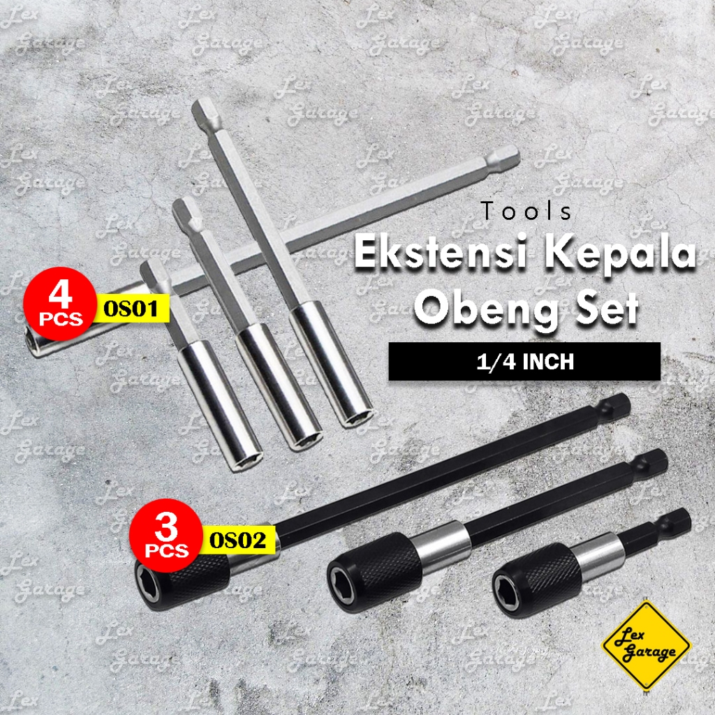 Sambungan Extension Mata Bor Cordless Obeng Elektrik Panjang Sikat