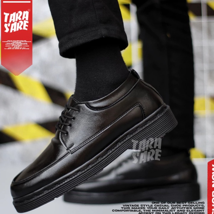 Lariz IdGg5G AMATERASU  Sepatu Formal Pantofel Oxford Hitam Docmart Pria