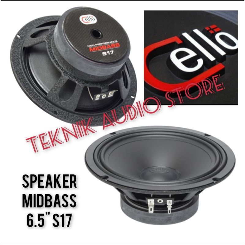 Speaker Midbass 6.5inch Cello S17