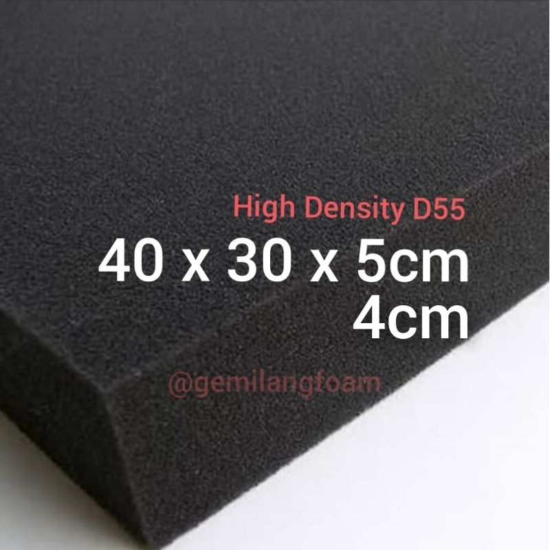 FOAM BUSA SPONS PADAT HIGH DENSITY PREMIUM LEMBARAN UNTUK TAMBAHAN JOK 40x30cm