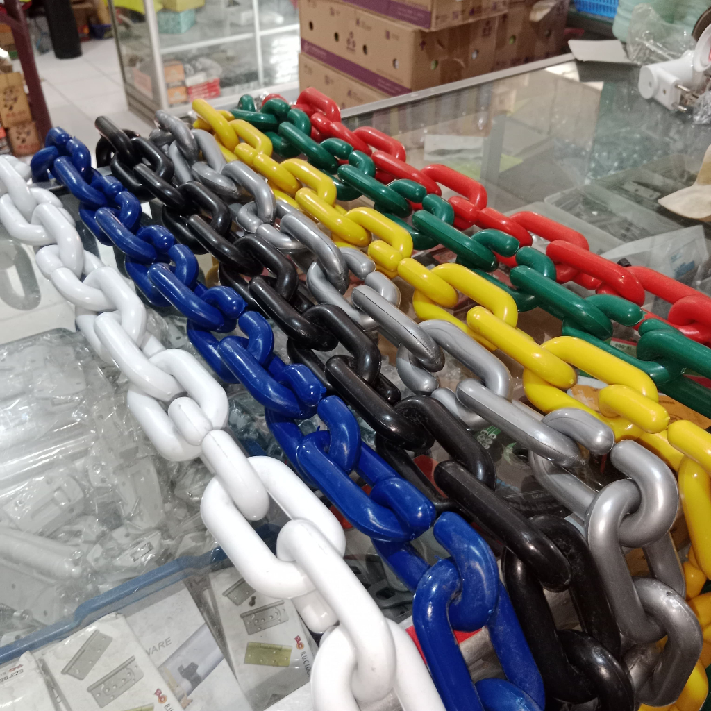 Rantai plastik warna 12mm (Baca diskripsi sebelum membeli)