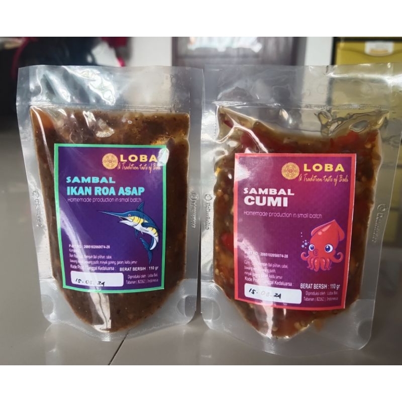 

Sambal Roa Asap , sambal cumi - baby cumi, sambal cakalang Authentik