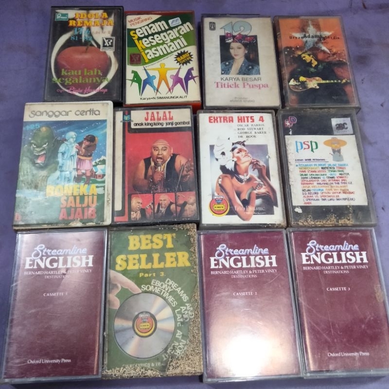 1 kaset ORIGINAL campur2 rock jazz pop classic blues funk jadul vintage antik lawas kuno rare langka