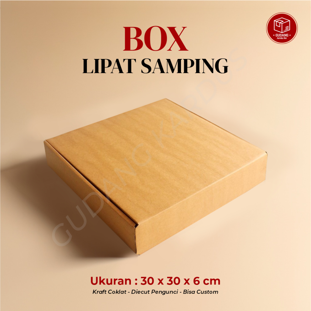 

Box DC LS (30 x 30 x 6 cm) LS/Karton/Polos/Kardus/Hampers/Pizza/Kemasan Pizza/Baju