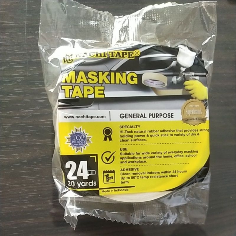 

Isolasi kertas masking tape nachi 24 mm 20 yards