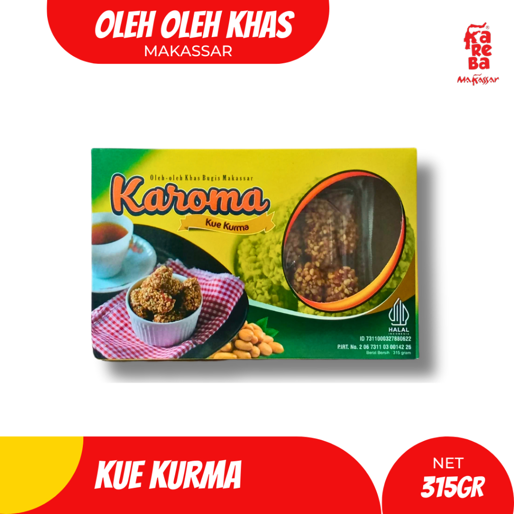 Karoma/Kue Kurma Bugis Makassar - Oleh Oleh Makassar