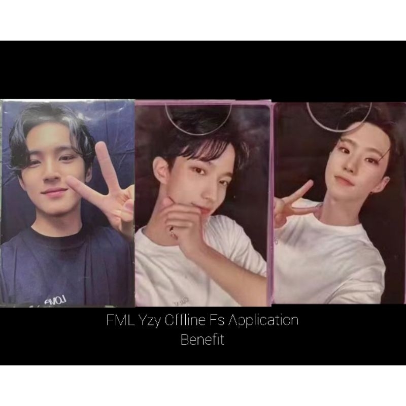 PC Seventeen SVT YZY Offline Application Fansign FS Benefit Yizhiyu DK Dokyeom Hoshi Mingyu TC Cafe FML Selfie Set Trading Card Official Photocard Bene