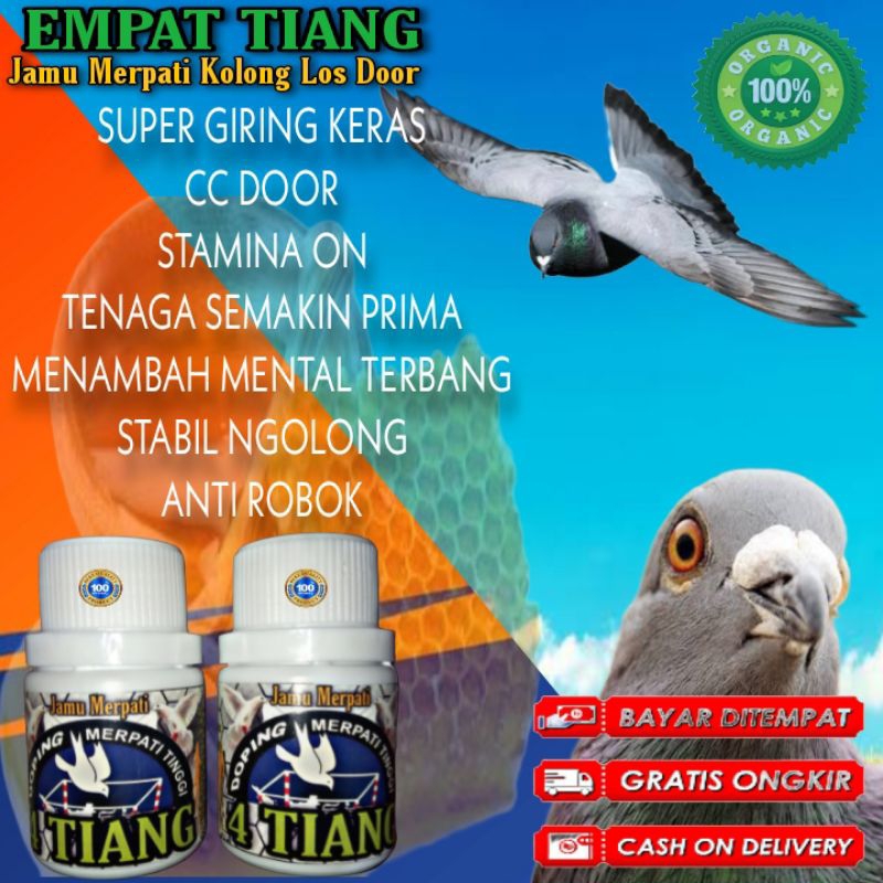 PROMO  100 BUTIR JAMU MERPATI EMPAT TIANG  jamu merpati tinggi manuver doping merpati kolong los doo