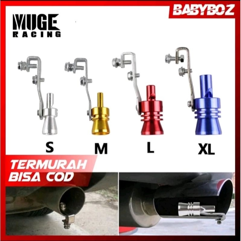 Pluit Penyiul Turbo Palsu Knalpot Mobil Whistler Exhaust Muffler WHISTLE