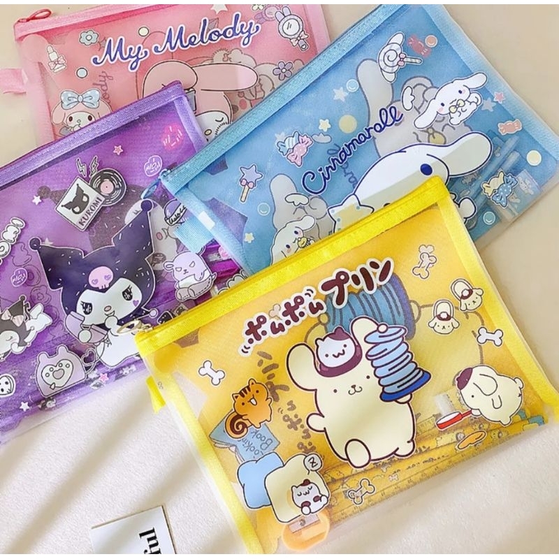 

Lovely- Alat tulis set cinnamoroll kuromi sanrio free pouch