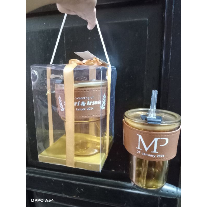 SOUVENIR GELAS SEDOTAN/GELAS GORGOUS/GELAS AESTHETIC CETAK CUSTOM KEMAS MIKA