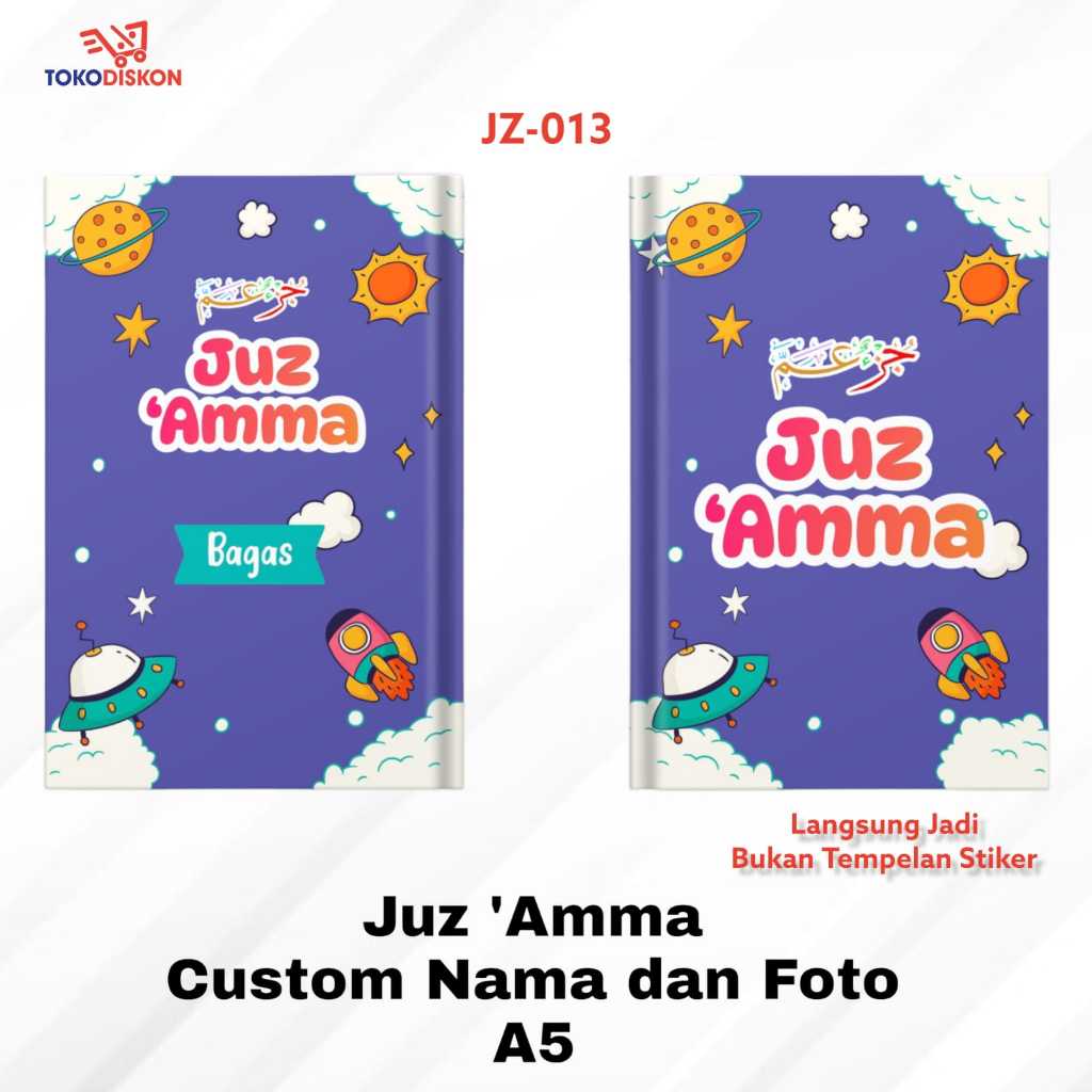 Juz Amma Warna 7in1 - JZ 013 Custom Tulis Nama dan Foto isi Warna