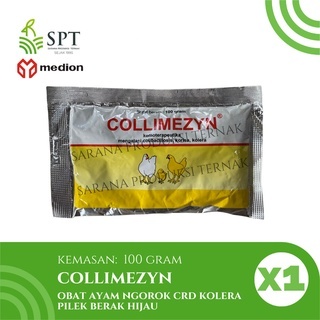 MEDION COLLIMEZYN OBAT AYAM NGOROK CRD KOLERA PILEK BERAK HIJAU