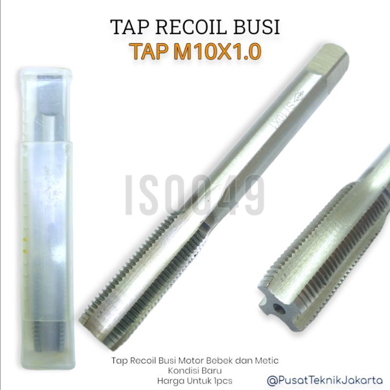 Tap recoil busi m10x1.0 tap recoil busi motor 4tak bebek dan metik