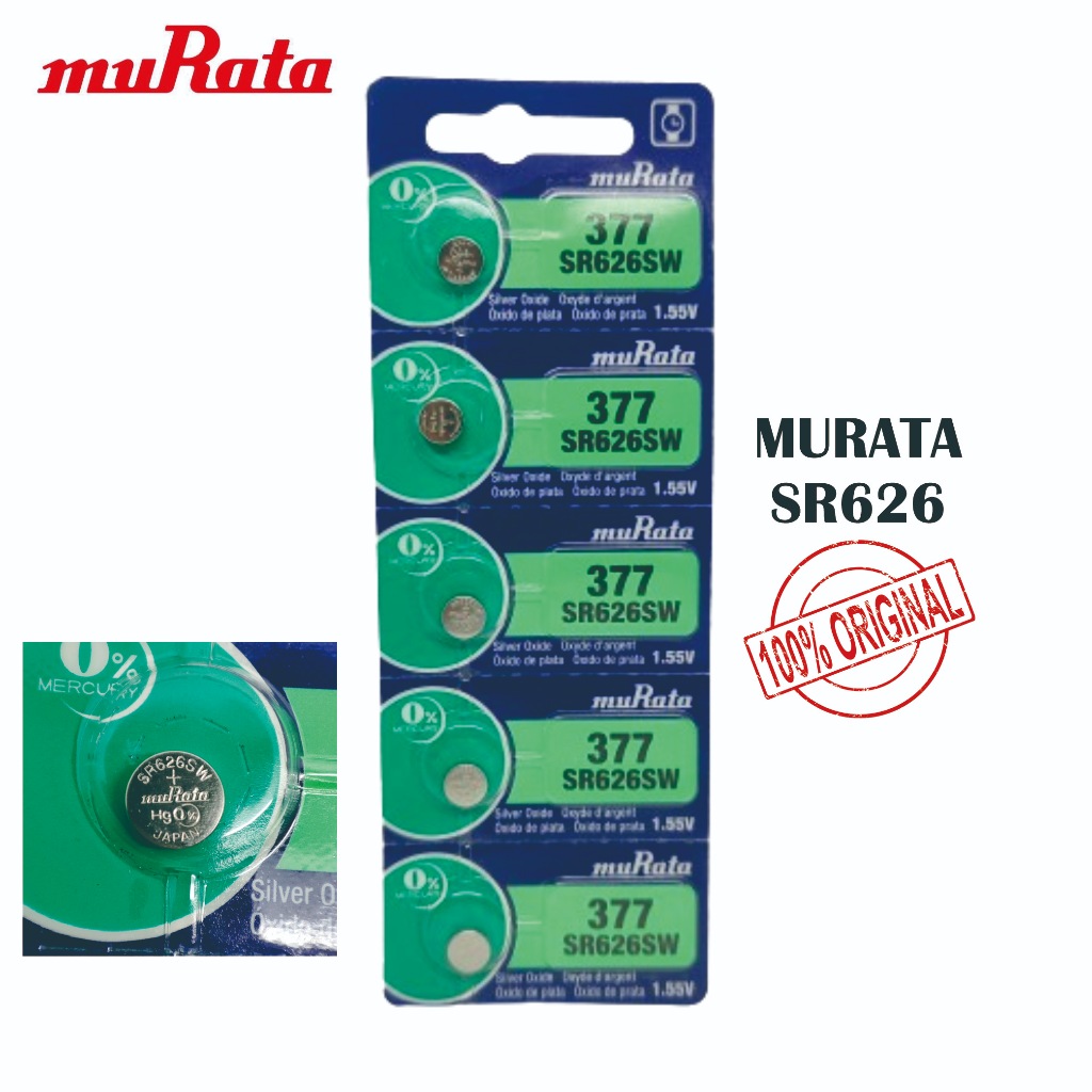 Microbattery Murata 377 SR 626 Baterai Kancing Button Cell Jam Tangan ORIGINAL