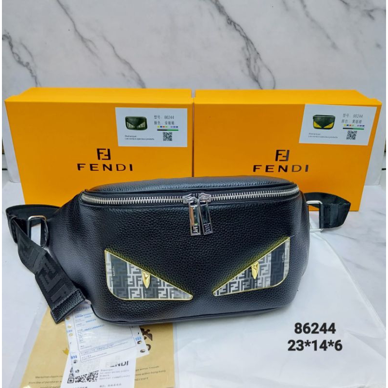 WAISTBAG Fendi mata abu (free sarung +serti+box)