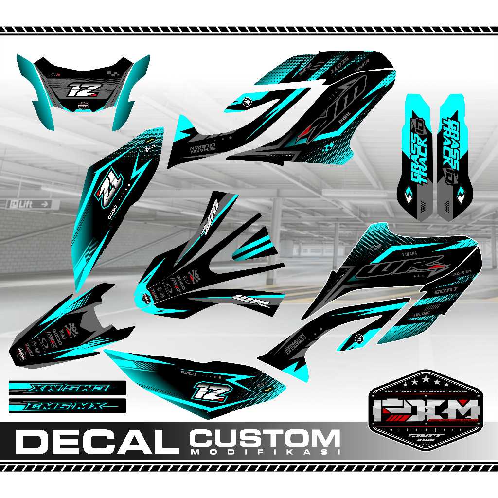 Decal Dekal WR 155 Tosca Merah dan Biru Keren Sticker Fullbody