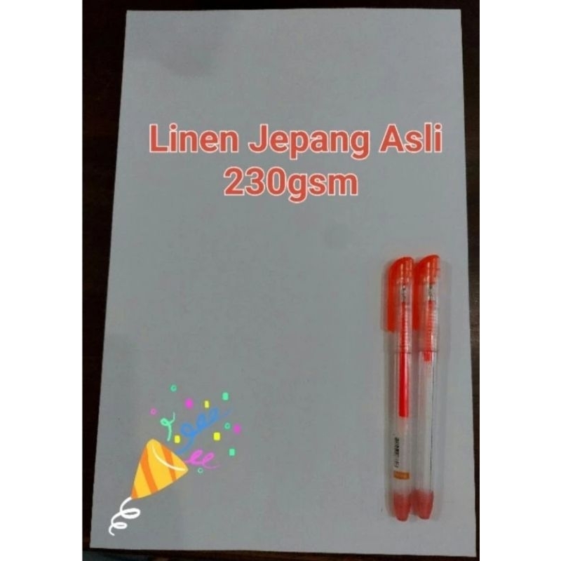 [GROSIR] Karton / Kertas Linen Jepang 230gr Folio / A4