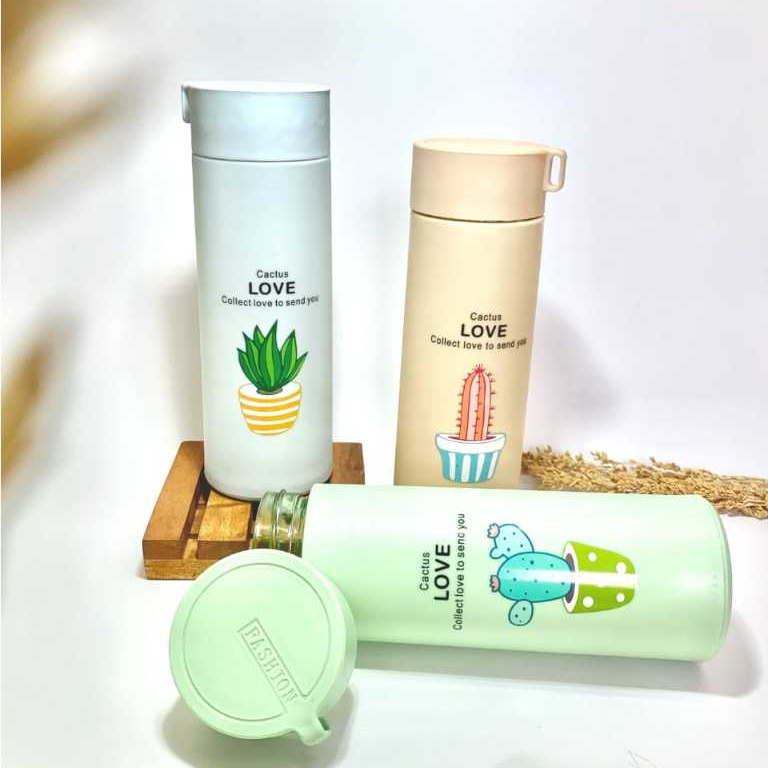 Botol Minum Kaca Kaktus