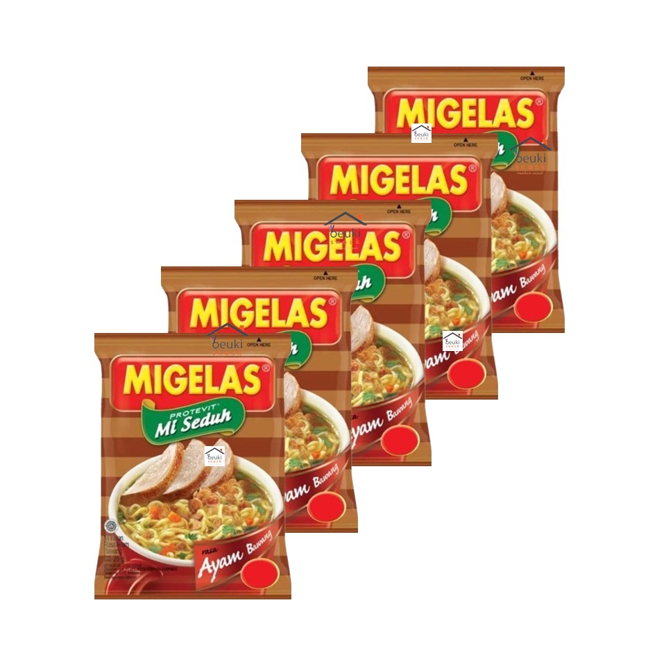 

5PCS Mie Gelas Migelas Ayam Bawang Mie Instan Seduh Dalam Gelas