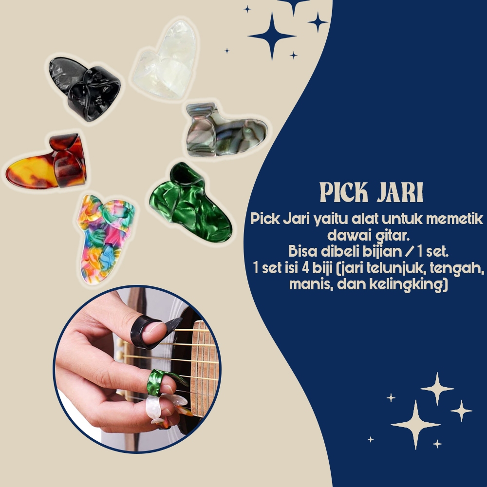 Pick Jari Gitar / Alat Pemetik