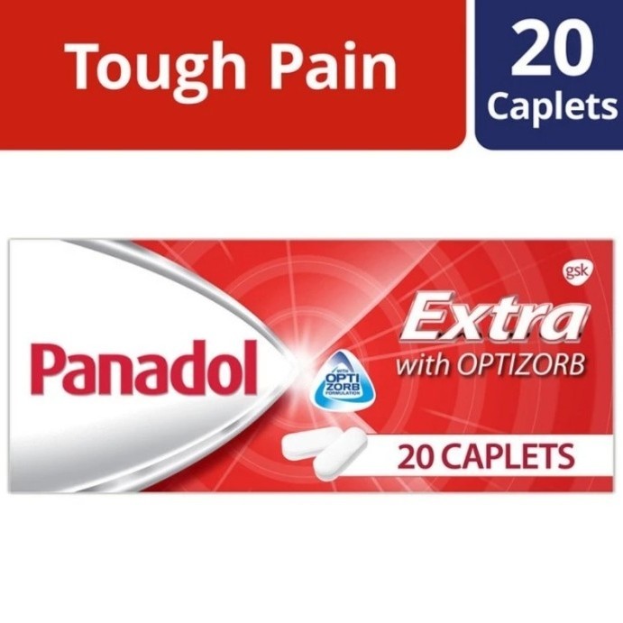Panadol Extra with Optizorb, 20 Caplets - Singapore