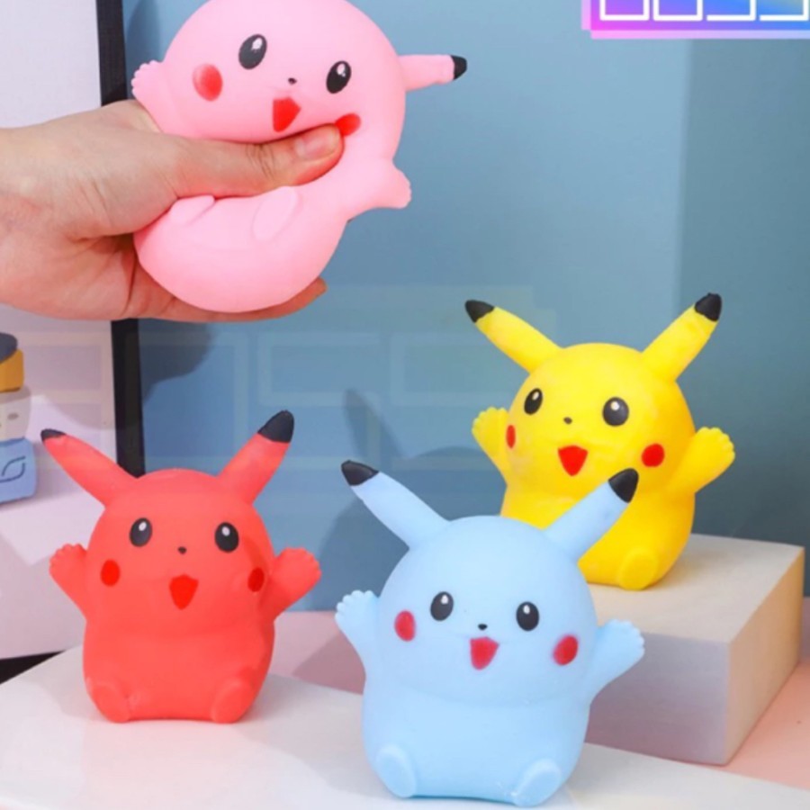 OCEOCE Yellow Only - Squeeze squishy Pikachu khusus kuning / Pop it Pikachu OCEOCE