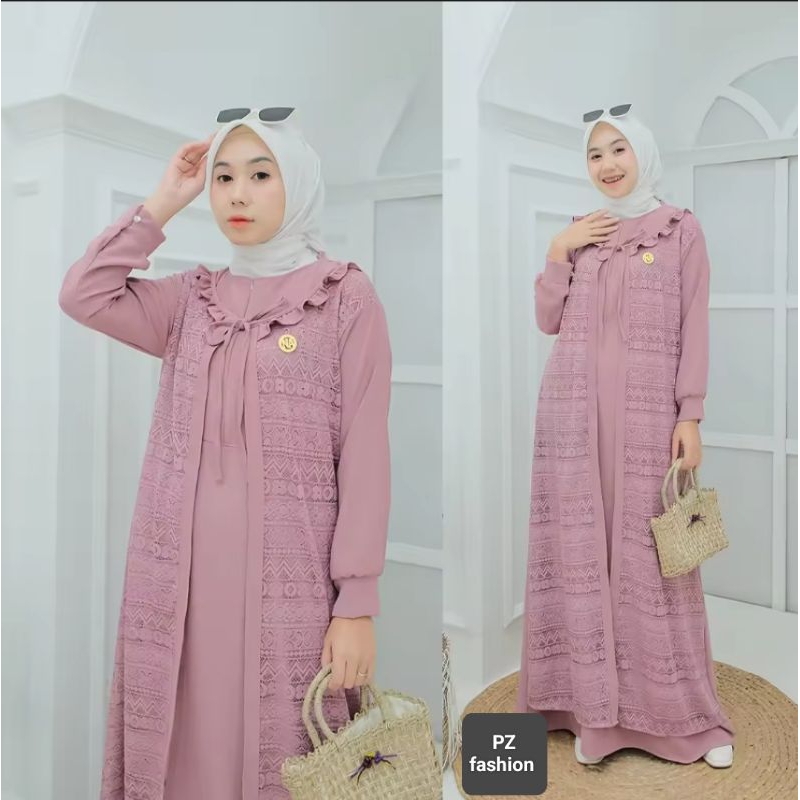 Gamis barukat terbaru 2025 aplikasi mute payet swarovksi/Gamis barukat lebaran 2025 terbaru