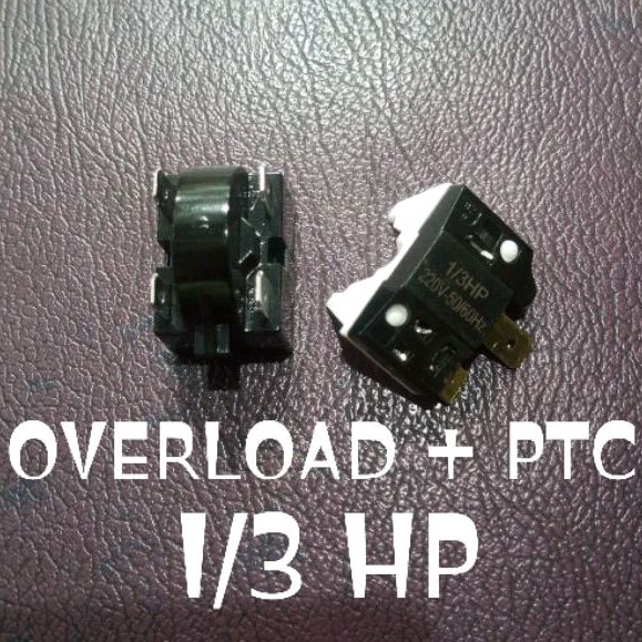 PTC Relay + Overload Kulkas Freezer Box (1Set)