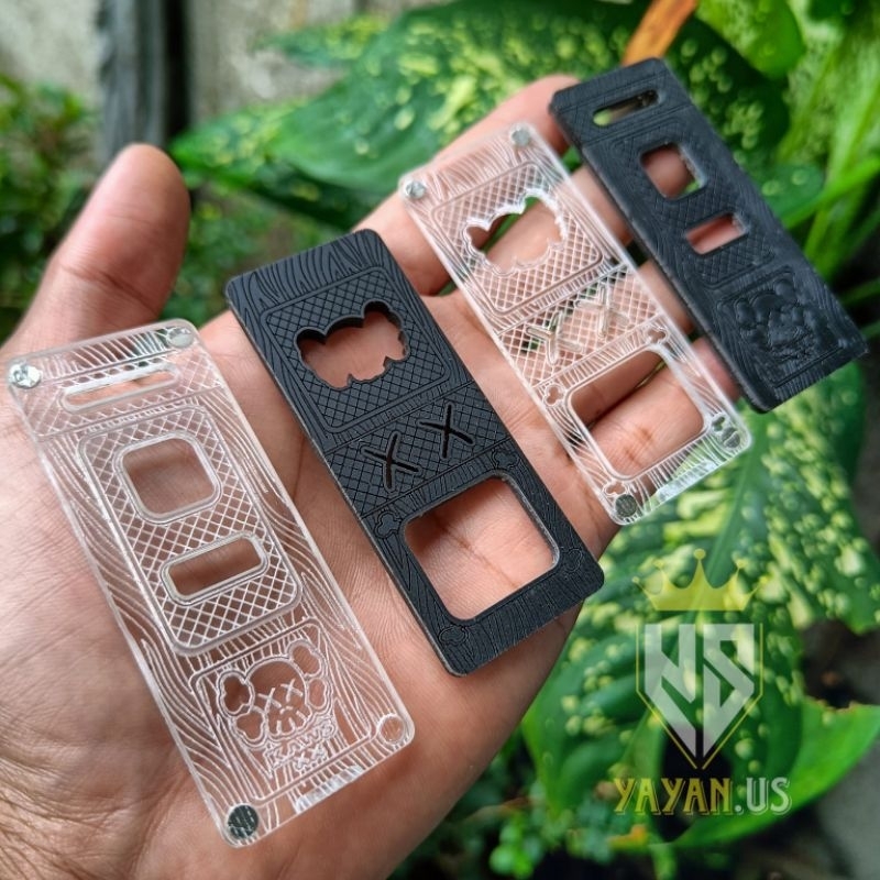 

raga panel acrylic x kaws pattern texture clear or black