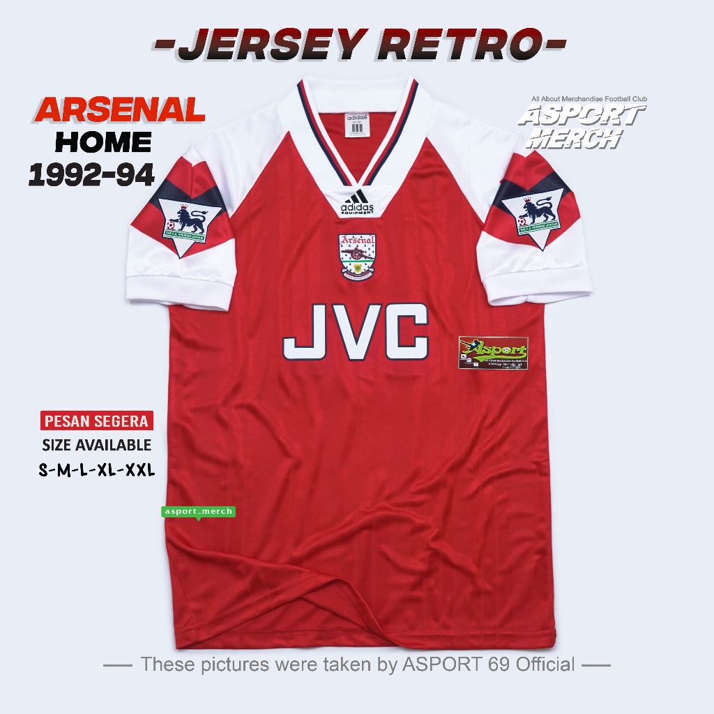 RETRO ARSENAL HOME 1992 1994