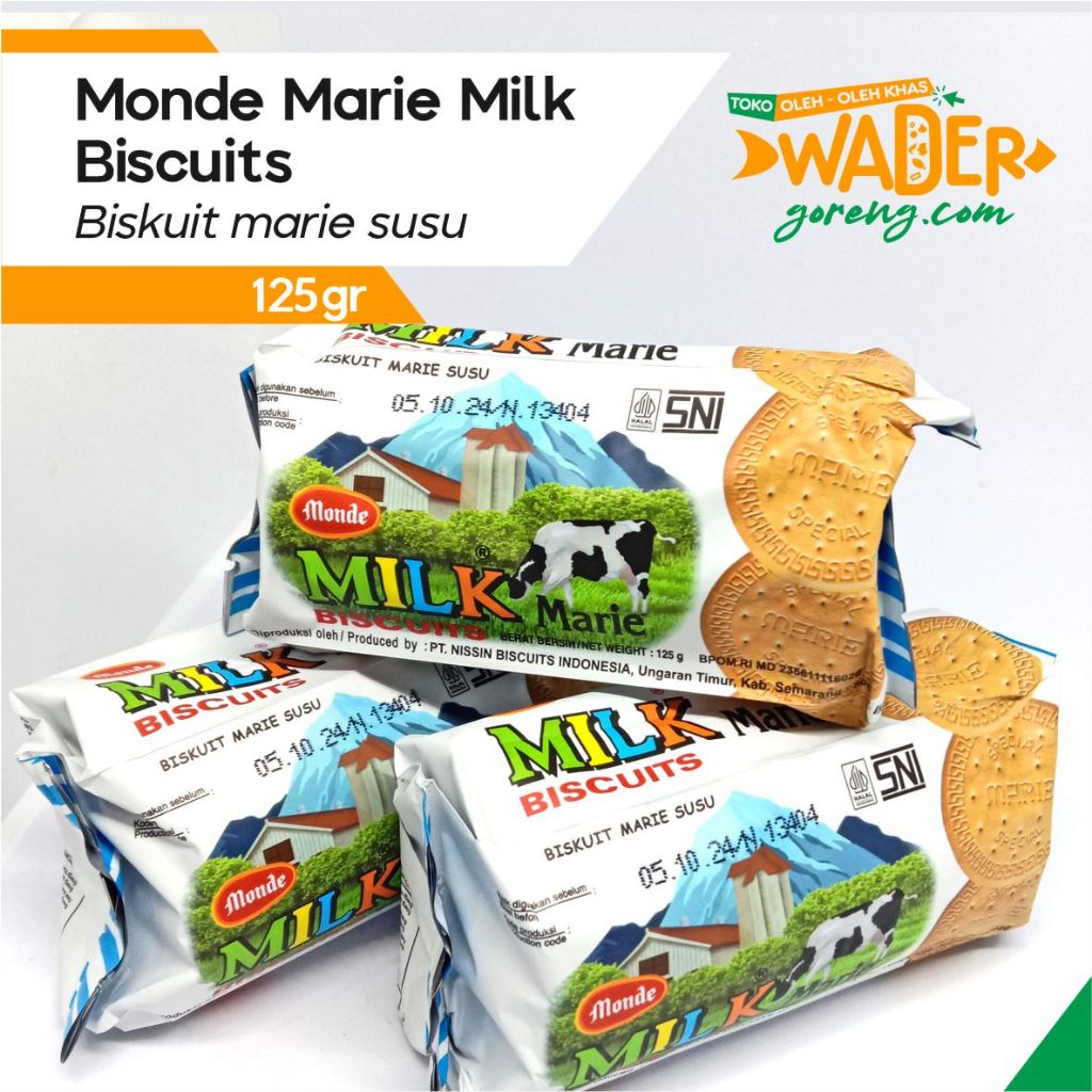 

Monde Marie Milk biscuits marie susu 125 gram