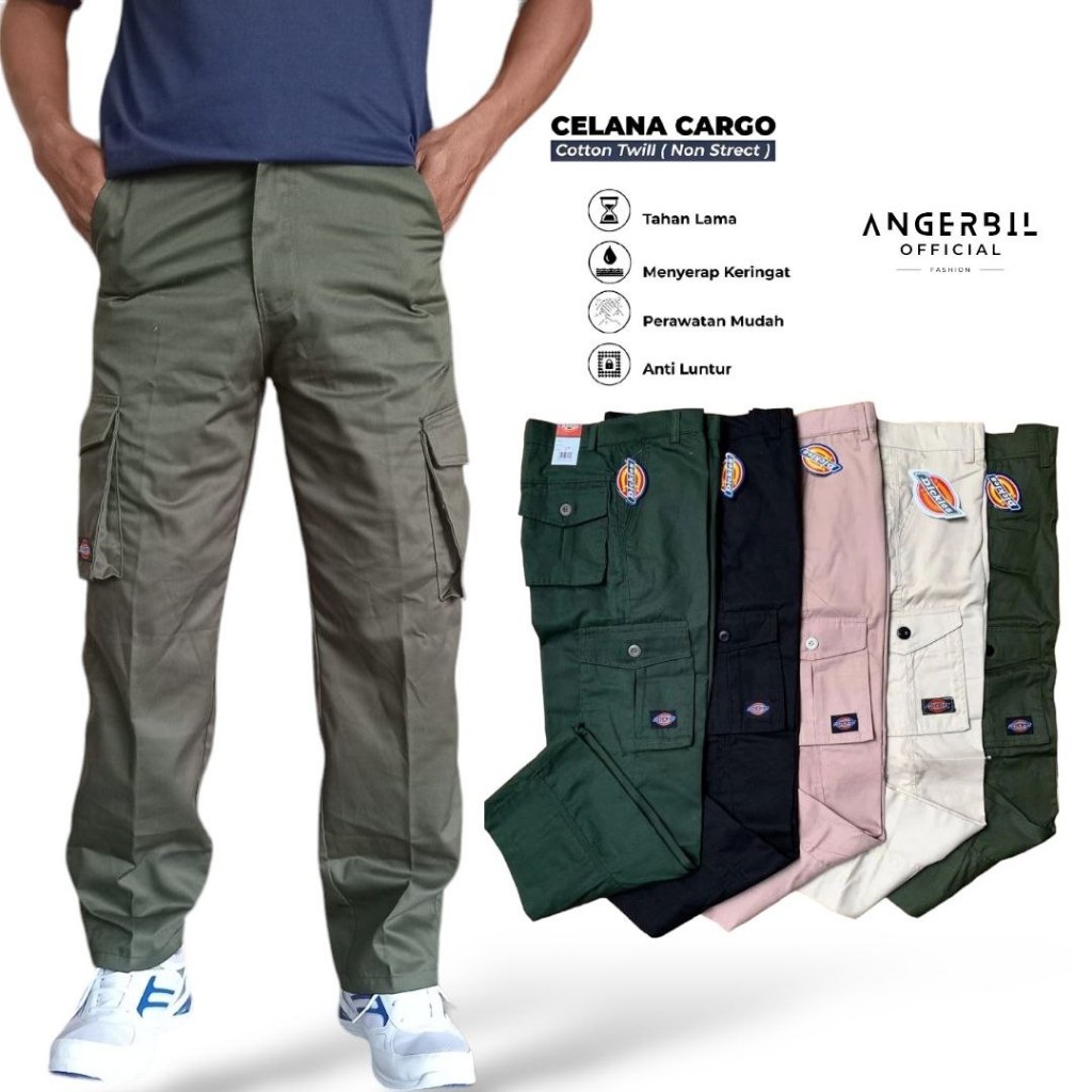 Celana Panjang Cargo/Celana Cargo Dickies/Celana Gunung Pria/Celana Distro Murah/Cargo Dickies Premi