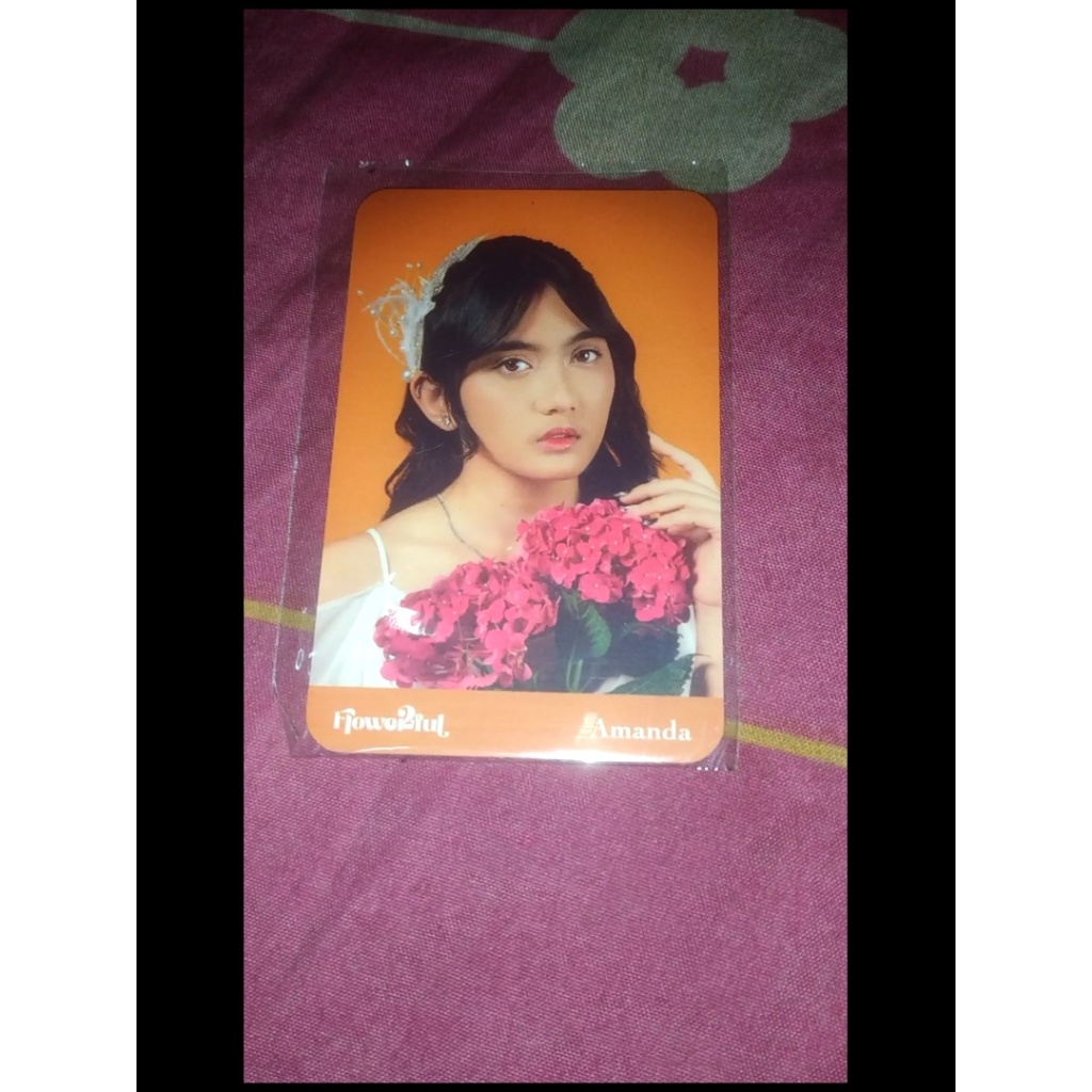 Photocard amanda jkt48 flowerfull